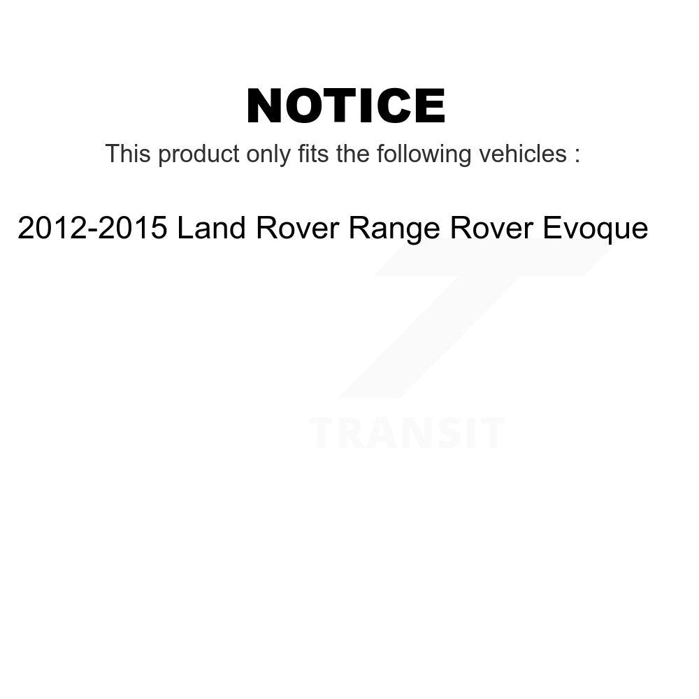 Front Rear Coated Drilled Slotted Disc Brake Rotors Kit For 2012-2015 Land Rover Range Evoque KD-100492