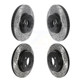 Front Rear Coated Drilled Slotted Disc Brake Rotors Kit For BMW 335i 435i 428i xDrive 340i 430i Gran Coupe GT 440i ActiveHybrid 3 KD-100560