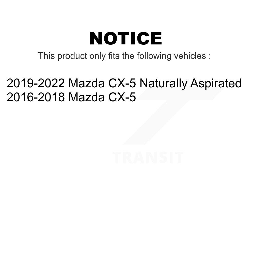 Front Rear Coated Drilled Slotted Disc Brake Rotors Kit For Mazda CX-5 KD-100363