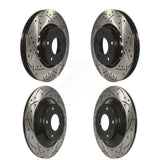 Front Rear Coated Drilled Slotted Disc Brake Rotors Kit For Mazda CX-5 KD-100363