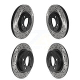 Front Rear Coated Drilled Slotted Disc Brake Rotors Kit For Mini Cooper Countryman Paceman KD-100504
