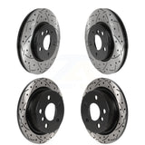 Front Rear Coated Drilled Slotted Disc Brake Rotors Kit For Mini Cooper KD-100510