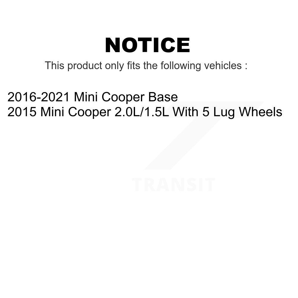 Front Rear Coated Drilled Slotted Disc Brake Rotors Kit For Mini Cooper KD-100514