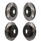 Front Rear Coated Drilled Slotted Disc Brake Rotors Kit For Nissan Murano INFINITI M37 QX70 Q70 Q70L M56 M35h KD-100268