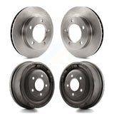 Front Rear Disc Brake Rotors Drums Kit For 1983 Ford F-150 4WD With 10" Diameter Drum K8-102048