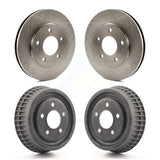 Front Rear Disc Brake Rotors Drums Kit For 1995-1995 Chevrolet Lumina Monte Carlo With 10-1/2" Diameter Rotor Drum rear brakes K8-102137