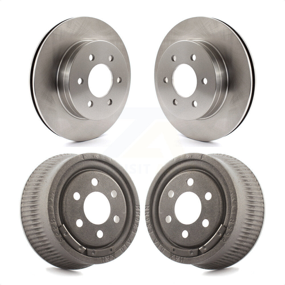 Front Rear Disc Brake Rotors Drums Kit For 1997-2002 Dodge Dakota With 9" Diameter Drum K8-101969