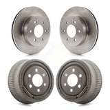 Front Rear Disc Brake Rotors Drums Kit For 1997-2002 Dodge Dakota With 9" Diameter Drum K8-101969
