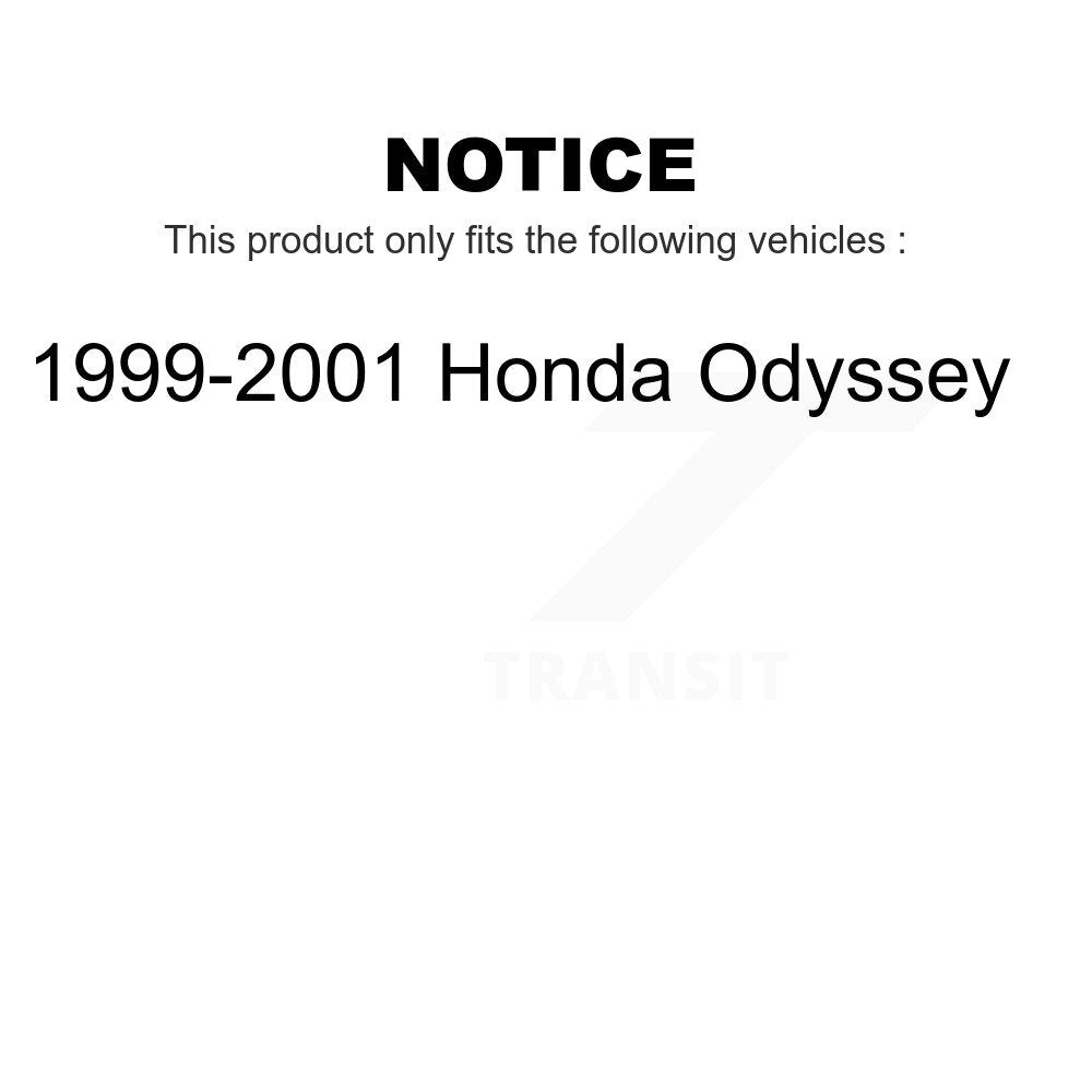Front Rear Disc Brake Rotors Drums Kit For 1999-2001 Honda Odyssey K8-101964