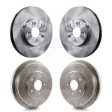 Front Rear Disc Brake Rotors Drums Kit For 1999-2001 Honda Odyssey K8-101964