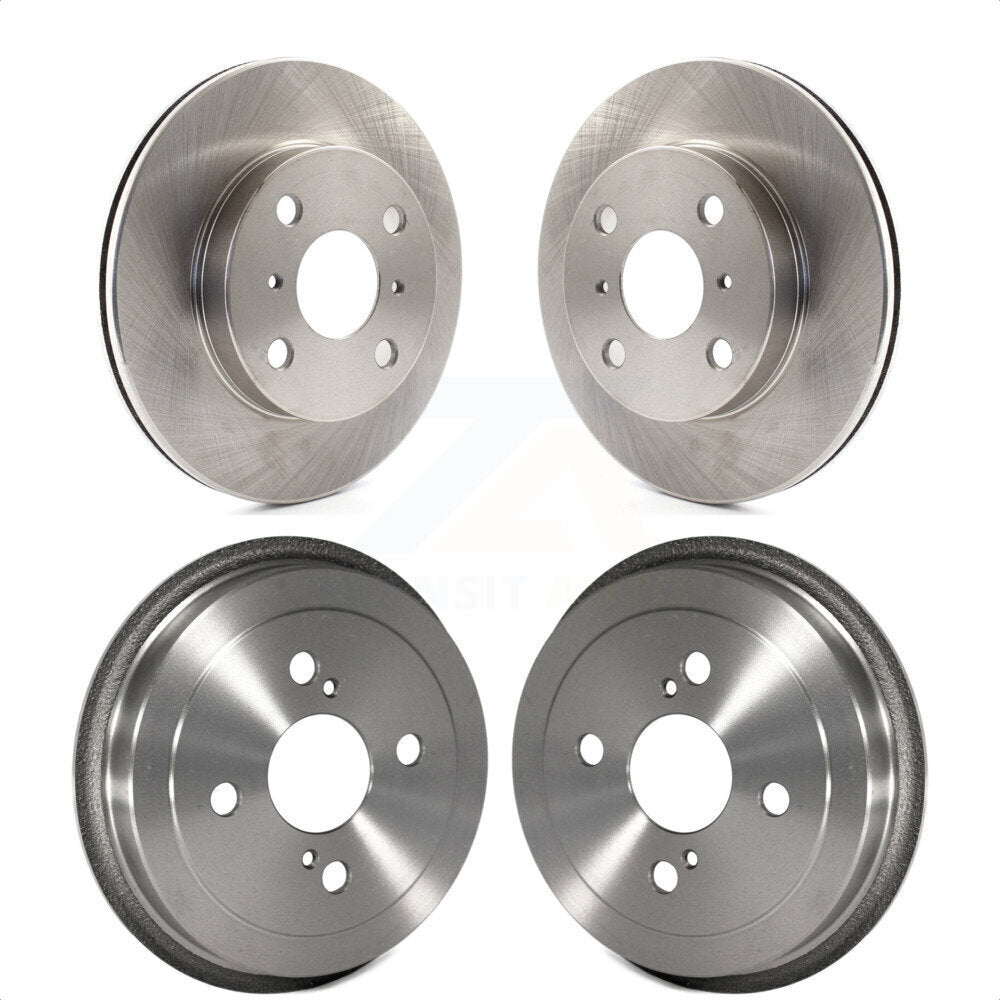 Front Rear Disc Brake Rotors Drums Kit For 2000 Toyota Echo To 08 00 K8-101978