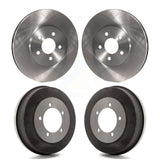 Front Rear Disc Brake Rotors Drums Kit For 2002 Dodge Stratus Sedan K8-102087