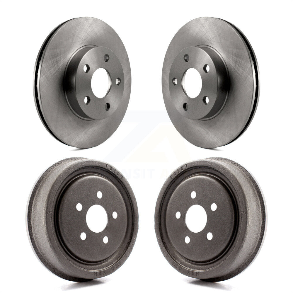 Front Rear Disc Brake Rotors Drums Kit For 2003-2005 Chevrolet Cavalier Pontiac Sunfire K8-102055
