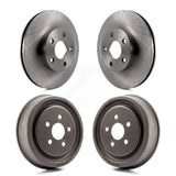 Front Rear Disc Brake Rotors Drums Kit For 2003-2005 Chevrolet Cavalier Pontiac Sunfire K8-102055