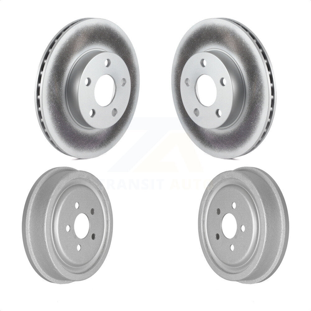 Front Rear Disc Brake Rotors Drums Kit For 2003-2005 Chevrolet Cavalier Pontiac Sunfire KG-101435