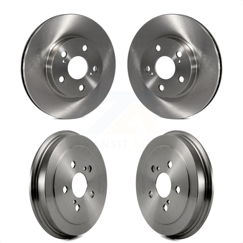 Front Rear Disc Brake Rotors Drums Kit For 2004-2008 Toyota Prius K8-102080
