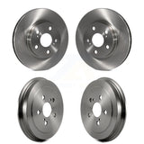 Front Rear Disc Brake Rotors Drums Kit For 2004-2008 Toyota Prius K8-102080