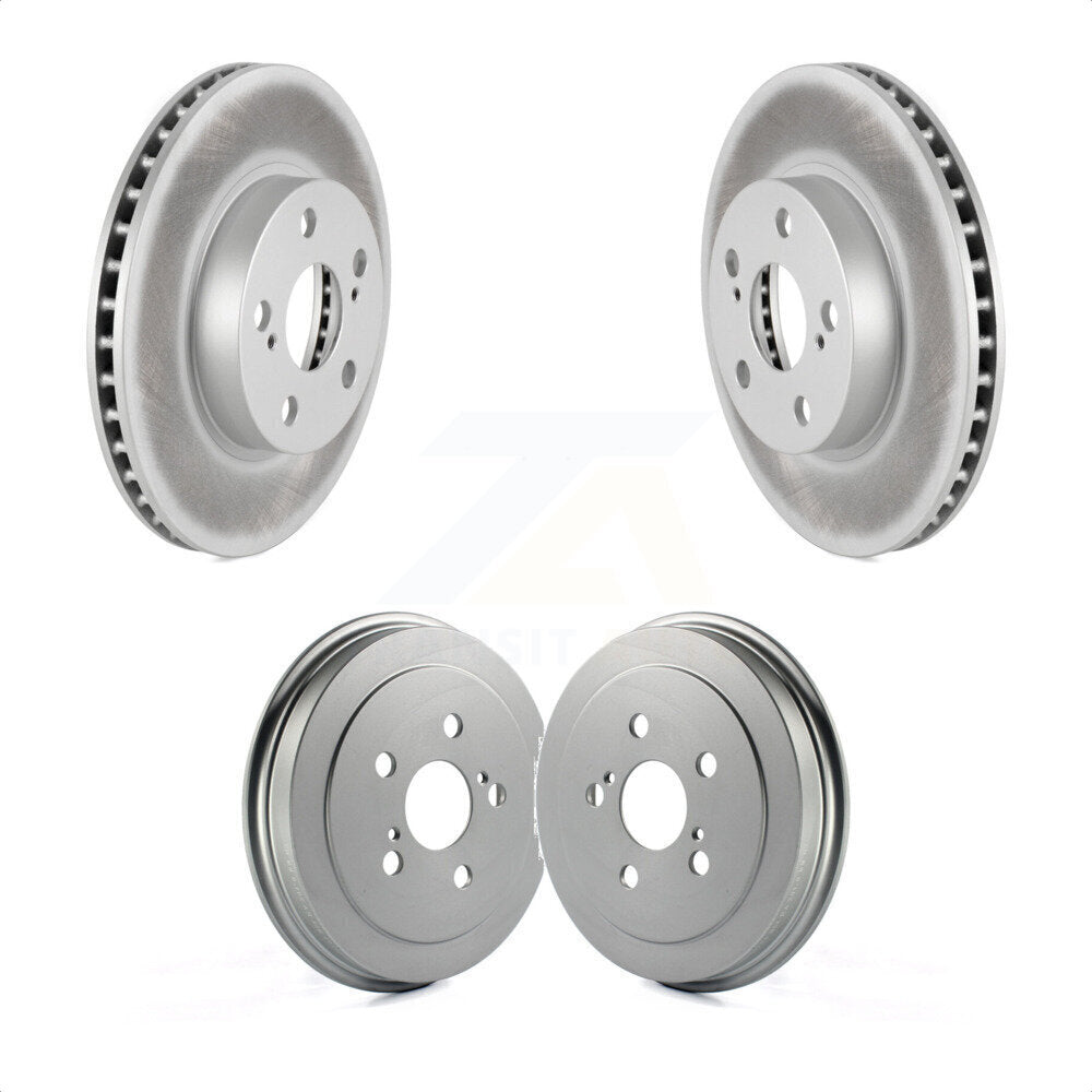 Front Rear Disc Brake Rotors Drums Kit For 2004-2008 Toyota Prius KG-101431