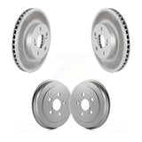Front Rear Disc Brake Rotors Drums Kit For 2004-2008 Toyota Prius KG-101431