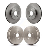 Front Rear Disc Brake Rotors Drums Kit For 2004-2010 Toyota Sienna K8-102106