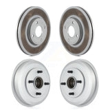Front Rear Disc Brake Rotors Drums Kit For 2005-2007 Ford Focus Wheel Bearing Includes KG-101433