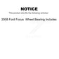 Front Rear Disc Brake Rotors Drums Kit For 2008 Ford Focus Wheel Bearing Includes KG-101432