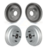 Front Rear Disc Brake Rotors Drums Kit For 2009-2011 Ford Focus KG-101495