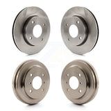 Front Rear Disc Brake Rotors Drums Kit For 2009-2011 Nissan Versa 1.6L K8-102070