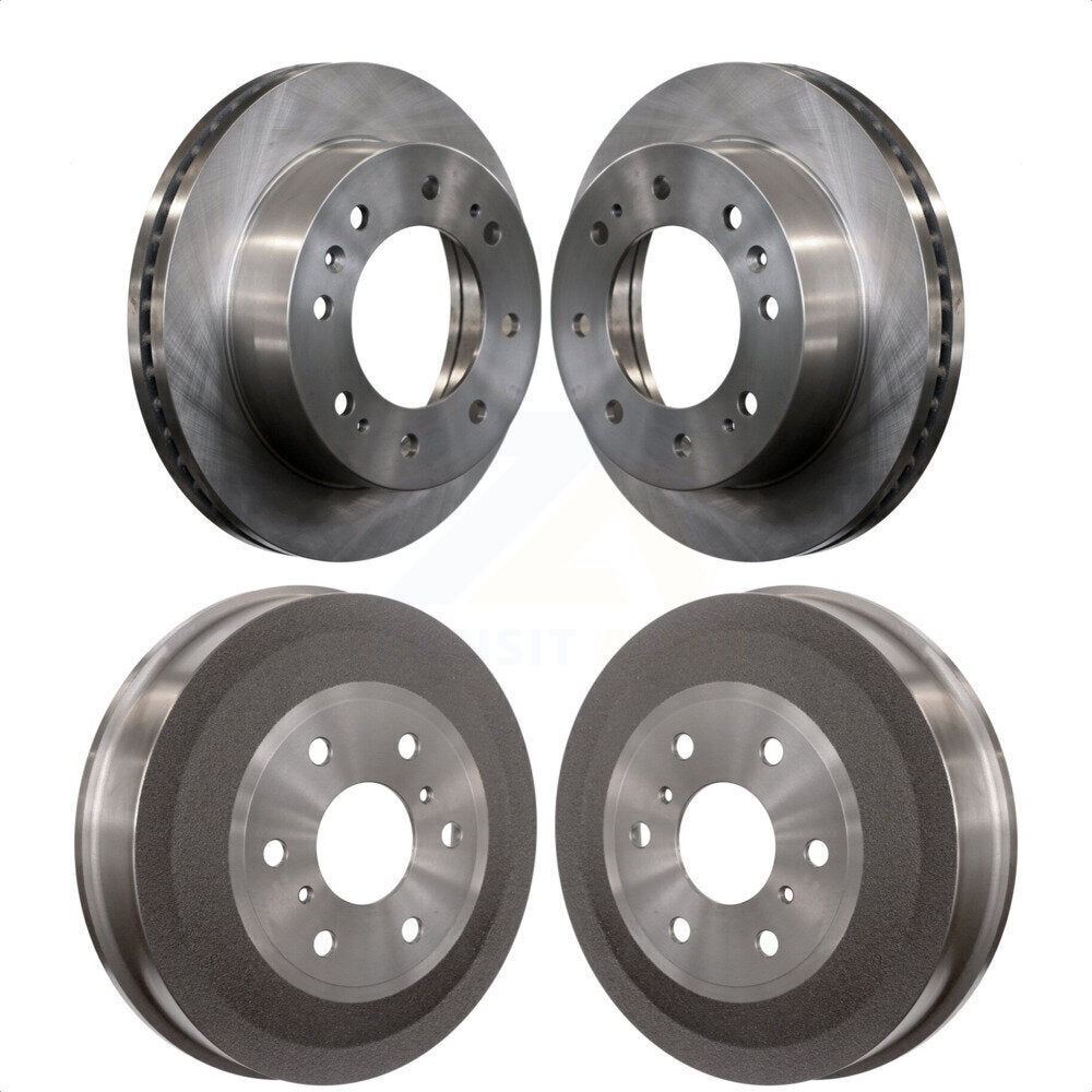 Front Rear Disc Brake Rotors Drums Kit For 2011 Chevrolet Silverado 1500 Hybrid K8-102029