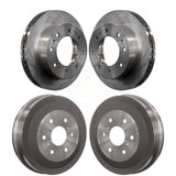 Front Rear Disc Brake Rotors Drums Kit For 2011 Chevrolet Silverado 1500 Hybrid K8-102029