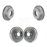 Front Rear Disc Brake Rotors Drums Kit For 2011 Chevrolet Silverado 1500 Hybrid KG-101452