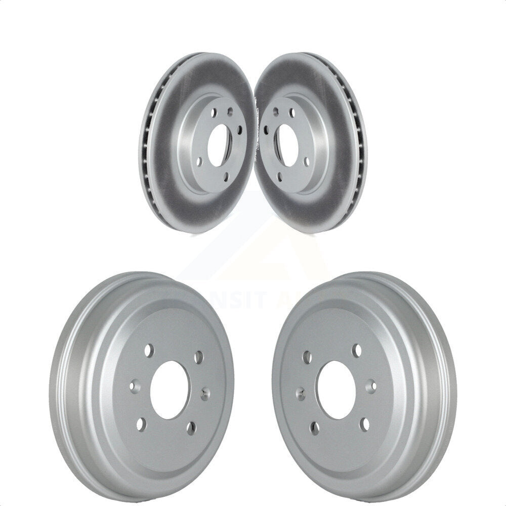 Front Rear Disc Brake Rotors Drums Kit For 2016-2021 Chevrolet Spark KG-101522