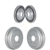 Front Rear Disc Brake Rotors Drums Kit For 2016-2021 Chevrolet Spark KG-101522