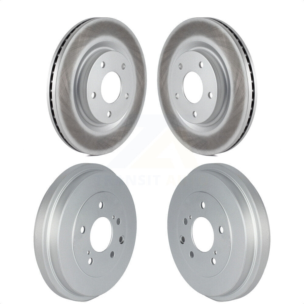 Front Rear Disc Brake Rotors Drums Kit For 2017-2019 Nissan Sentra Turbocharged KG-101497