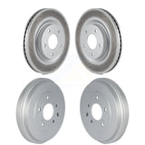 Front Rear Disc Brake Rotors Drums Kit For 2017-2019 Nissan Sentra Turbocharged KG-101497
