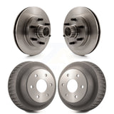 Front Rear Disc Brake Rotors Drums Kit For Chevrolet C2500 Express 2500 GMC K8-102214