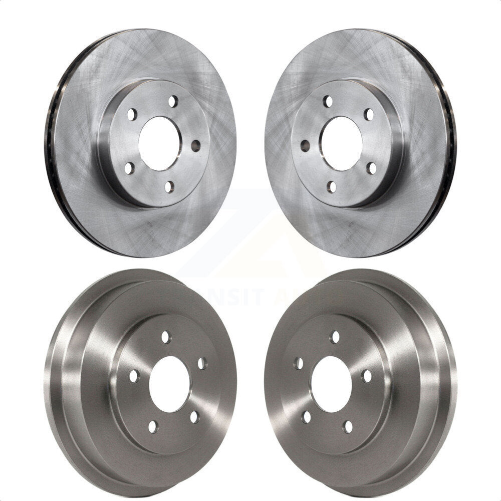 Front Rear Disc Brake Rotors Drums Kit For Chevrolet Cobalt Pontiac G5 With 5 Lug Wheels K8-101995