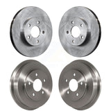 Front Rear Disc Brake Rotors Drums Kit For Chevrolet Cobalt Pontiac G5 With 5 Lug Wheels K8-101995