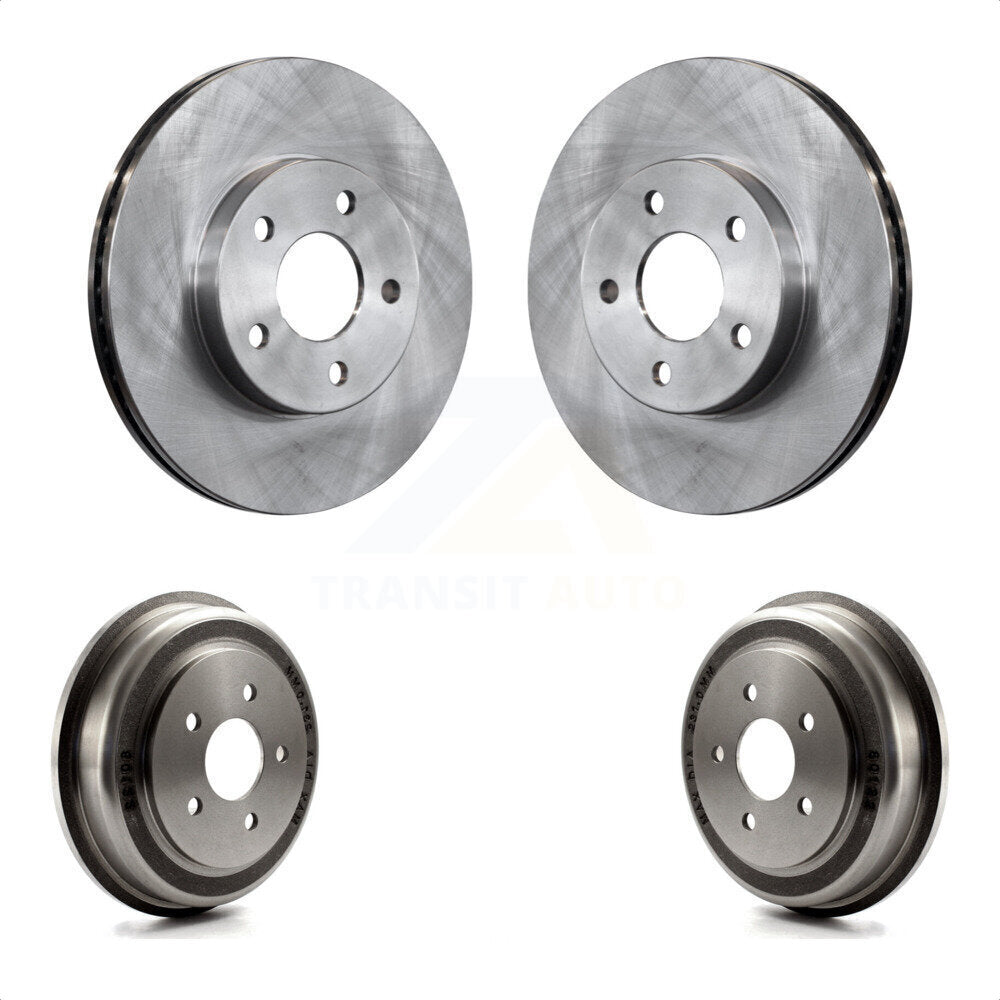 Front Rear Disc Brake Rotors Drums Kit For Chevrolet Cobalt Pontiac G5 With 5 Lug Wheels K8-102060