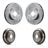 Front Rear Disc Brake Rotors Drums Kit For Chevrolet Cobalt Pontiac G5 With 5 Lug Wheels K8-102060