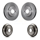 Front Rear Disc Brake Rotors Drums Kit For Chevrolet Malibu K8-102392
