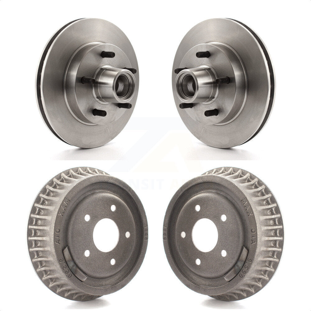 Front Rear Disc Brake Rotors Drums Kit For Chevrolet S10 GMC Sonoma Jimmy Blazer K8-102202