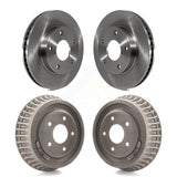 Front Rear Disc Brake Rotors Drums Kit For Chevrolet S10 Isuzu Hombre K8-102182