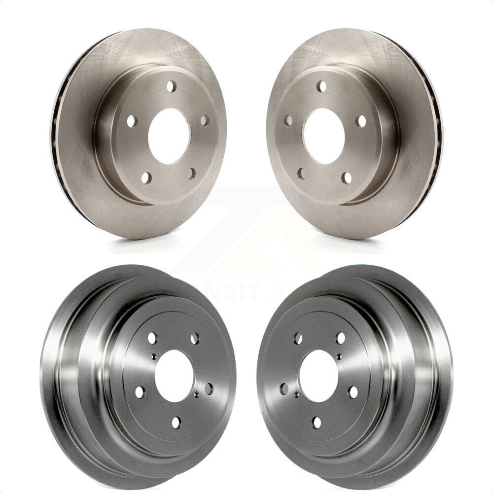 Front Rear Disc Brake Rotors Drums Kit For Dakota Dodge Mitsubishi Raider Ram K8-102180