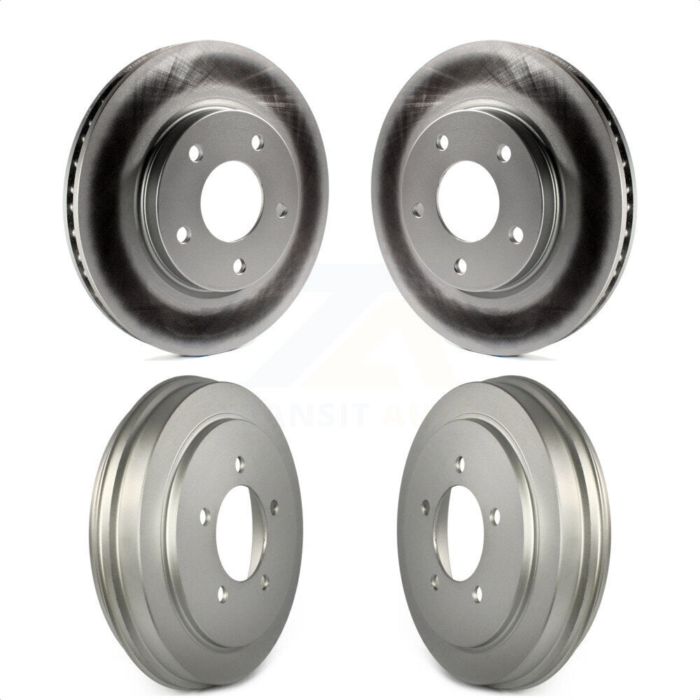 Front Rear Disc Brake Rotors Drums Kit For Dodge Caliber KG-101468