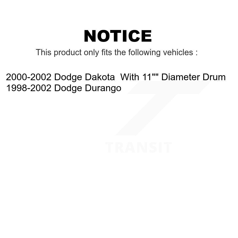Front Rear Disc Brake Rotors Drums Kit For Dodge Dakota Durango K8-102112