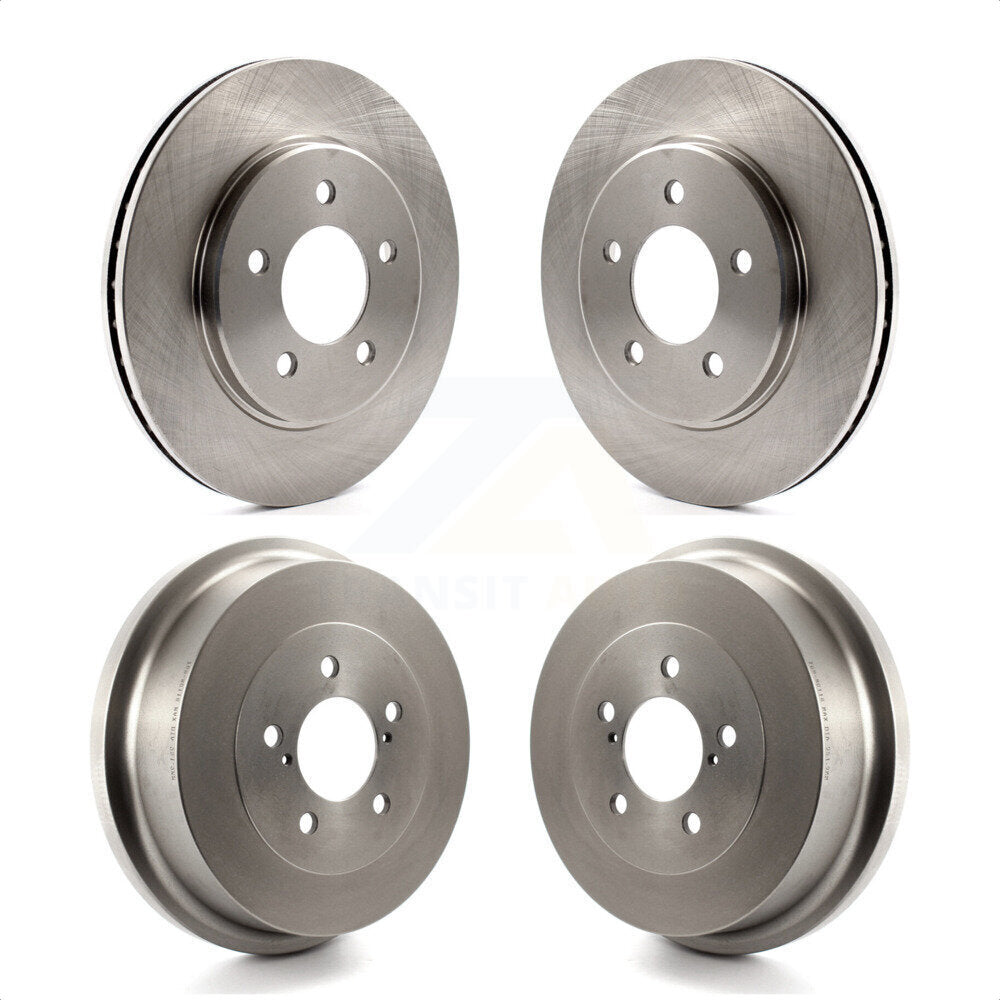 Front Rear Disc Brake Rotors Drums Kit For Dodge Grand Caravan Chrysler Town & Country Plymouth Voyager K8-102404