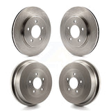 Front Rear Disc Brake Rotors Drums Kit For Dodge Grand Caravan Chrysler Town & Country Plymouth Voyager K8-102404