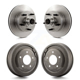 Front Rear Disc Brake Rotors Drums Kit For Ford E-150 Econoline Club Wagon K8-102218