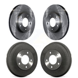 Front Rear Disc Brake Rotors Drums Kit For Ford Escape Mazda Tribute Mercury Mariner K8-102007
